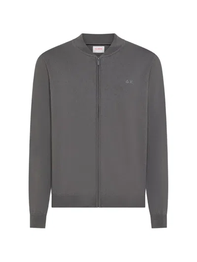 Sun 68 Zip Detail Jacket In Gray
