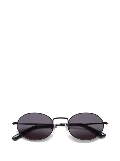 Sun Buddies Aaliyah Oval-frame Sunglasses In Black