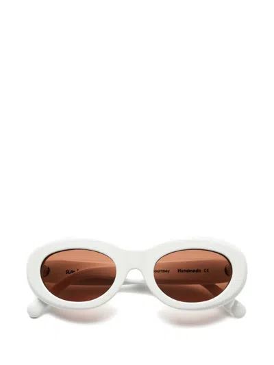 Sun Buddies Courtney Oval-frame Sunglasses In Brown