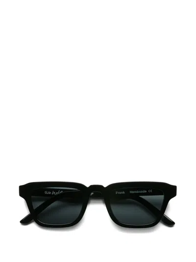 Sun Buddies Frank Square-frame Sunglasses In Black