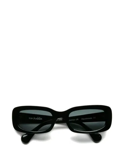 Sun Buddies Junior Jr Rectangle-frame Sunglasses In Black