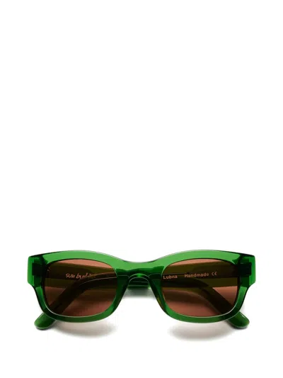 Sun Buddies Lubna Tinted Sunglasses In Green