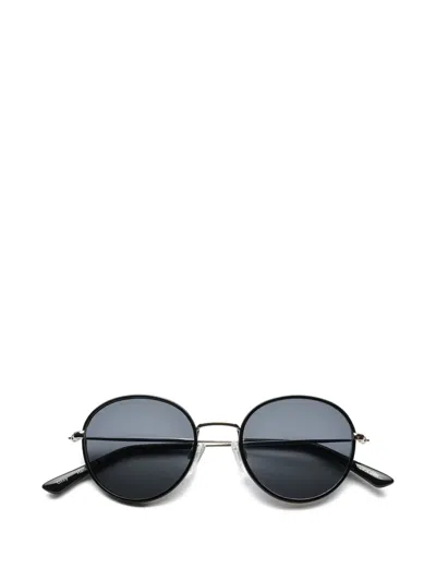 Sun Buddies Ozzy Round-frame Sunglasses In Black