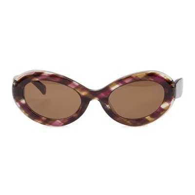 Sun Buddies Pink Iris Sunglasses In Brown