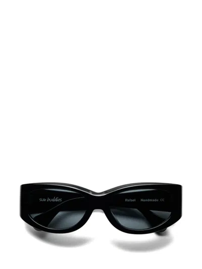 Sun Buddies Rafael Geometric-frame Sunglasses In Black