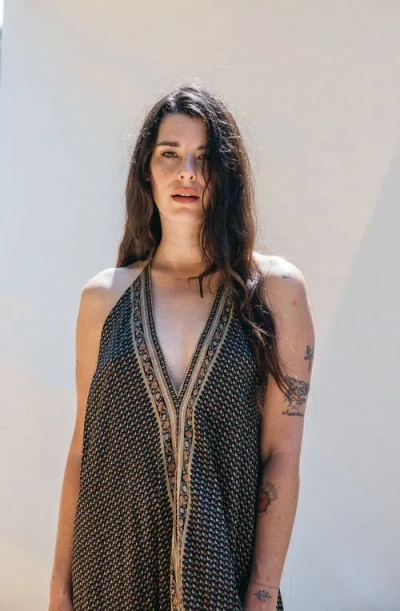 Sun Child Classic Silk Dress Marc In Multi
