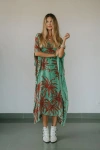 Sun Child Long Caftan Uni In Multi