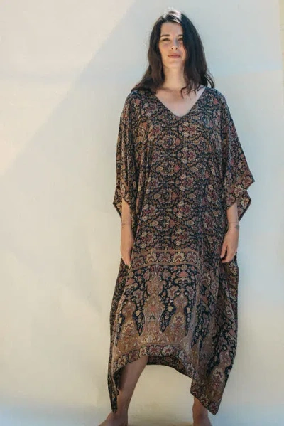 Sun Child Long Caftan Zuma In Multi
