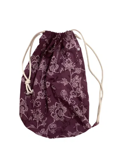 Sun Child Women's Kang Bag In Burgundy In White