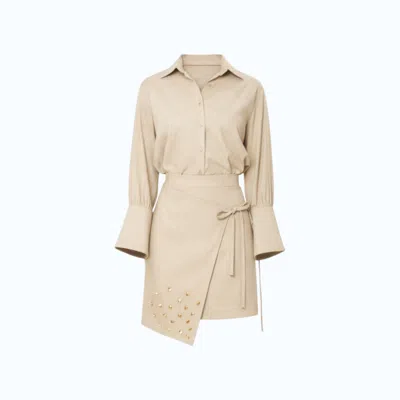 Sun Culture Neutrals Katness Set In Beige In Multi