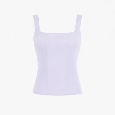 Sun Culture Purple Salty Corset Top In Lilac