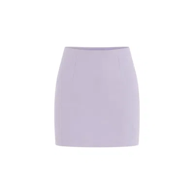 Sun Culture Purple Salty Mini Skort In Lilac