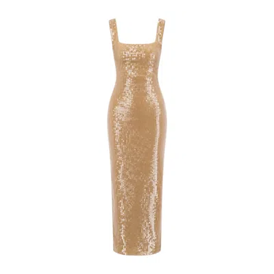 Sun Culture Women's Gold Honey Midi Dress