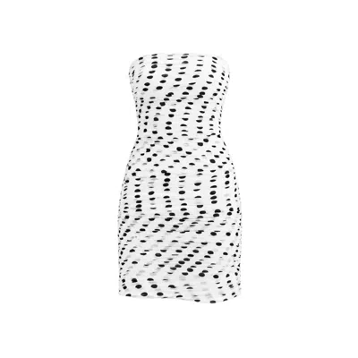 Sun Culture Women's White Lux Mini Dress