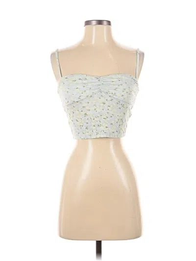 Pre-owned Sun-deh Sleeveless Top Yellow Sweetheart Neckline Tops