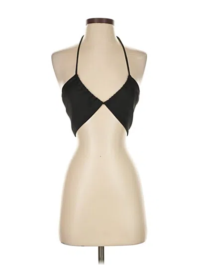 Pre-owned Sun-deh Tank Top Black Halter Neckline Tops