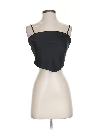 Pre-owned Sun-deh Tube Top Black Strapless Neckline Tops