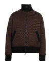 Sun House Man Jacket Brown Size 42 Acrylic, Mohair Wool, Polyamide In Brown