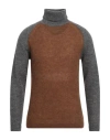 Sun House Man Turtleneck Khaki Size Xl Alpaca Wool, Polyamide, Wool