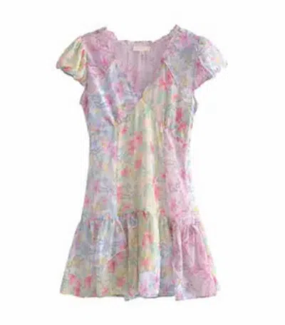 Sun Imperial Women's Floral Print Mini Dress In Pink In Multi