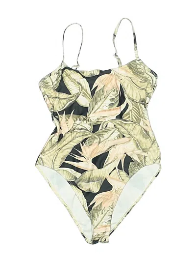 Pre-owned Sun N Sand One Piece Swimsuit In Green