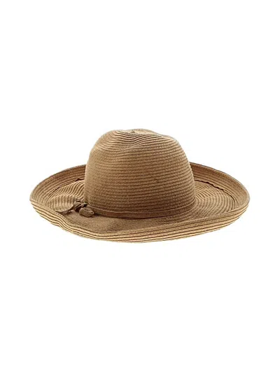 Pre-owned Sun N Sand Sun Hat In Brown