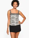 Sun Ocean Sand Misses -  Square Neck Tankini - Sedona - Ivory - 16 Talbots In Ivory