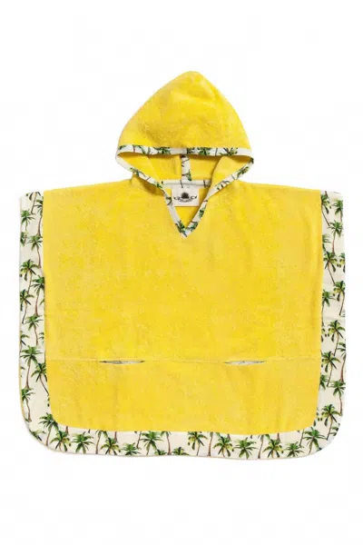 Sun Of A Beach Kid's Poncho Towel In Havana Yellow