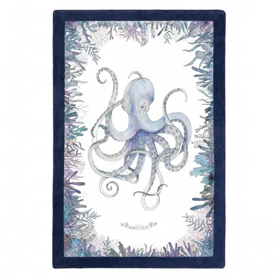 Sun Of A Beach Men's Octopus Signature Beach Towel In Navy