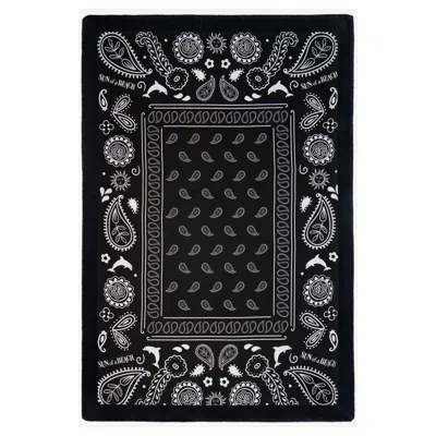 Sun Of A Beach Men's Signature Beach Towel In Black Bandana