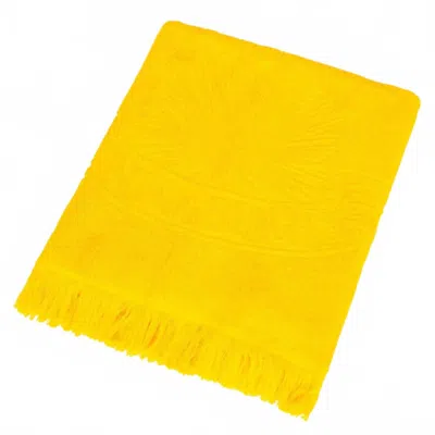 Sun Of A Beach Unisex Monochrome Beach Towel In Super Yellow