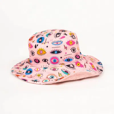 Sun Of A Beach Women's Electric Eyes Bucket Hat In Pink