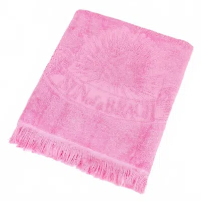 Sun Of A Beach Women's Monochrome Beach Towel In Bubblegum