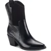 Sun + Stone Women's Biancaa Western Block Heel Booties, Created For Macy's In Black