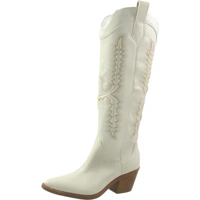 Sun + Stone Bodhiii Womens Zipper Faux Leather Cowboy, Western Boots In Multi
