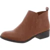 Sun + Stone Cadee Womens Faux Leather Round Toe Booties In Multi