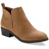 Sun + Stone Cadee Womens Faux Leather Zipper Ankle Boots In Multi