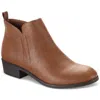 Sun + Stone Cadee Womens Zipper Ankle Booties In Brown