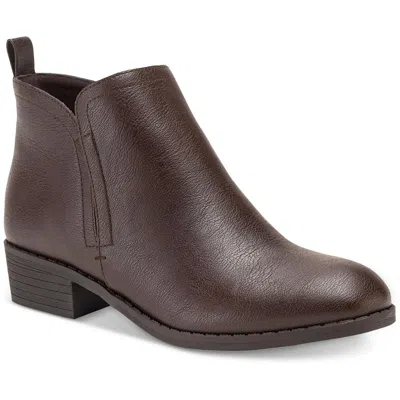 Sun + Stone Cadee Womens Zipper Ankle Booties In Multi
