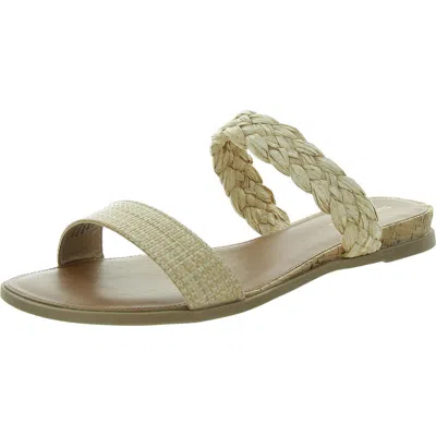 Sun + Stone Easten Womens Strappy Manmade Slide Sandals In Multi