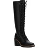 Sun + Stone Eleanor Womens Faux Leather Tall Combat & Lace-up Boots In Multi