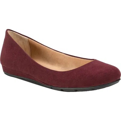 Sun + Stone Eliana Womens Metallic Faux Leather Ballet Flats
