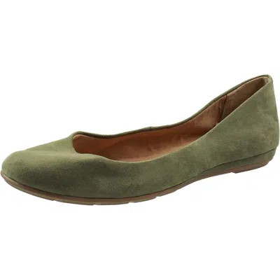 Sun + Stone Eliana Womens Microfiber Almond Toe Ballet Flats
