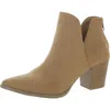 Sun + Stone Eliza Womens Faux Leather Almond Toe Ankle Boots In Multi