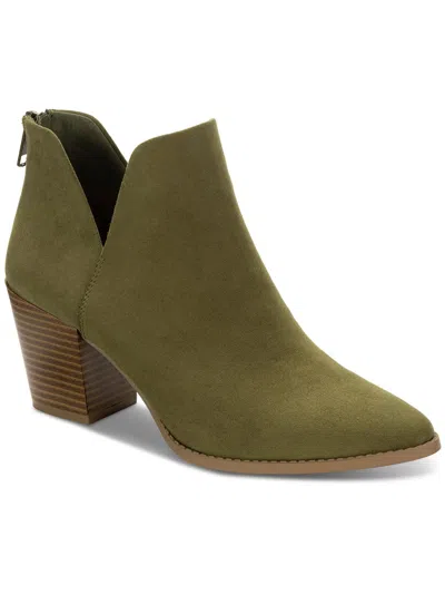 Sun + Stone Elizaa Womens Pointed Toe Dressy Shooties In Green