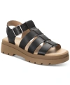 Sun + Stone Women's Emmettt Fisherman Lug Sole Sandals, Created For Macy's In Black