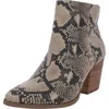 Sun + Stone Eryn Womens Pointed Toe Block Heel Boot In White