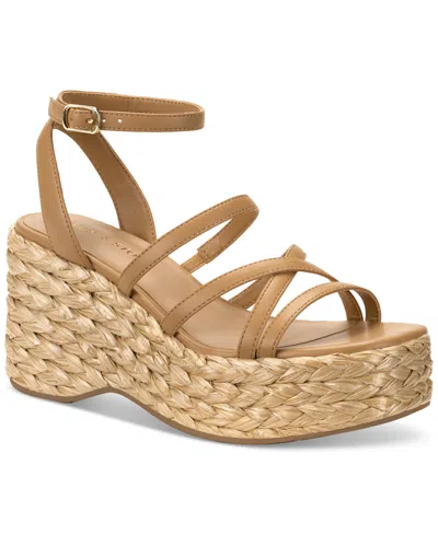 Sun + Stone Women's Finnickk Strappy Espadrille Wedge Sandals, Created For Macy's In Nude