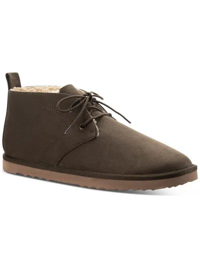 Sun + Stone Gage Mens Faux Suede Chukka Boots In Green