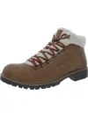 SUN + STONE GLENN MENS MANMADE TEXTILE UPPER FAUX LEATHER WINTER & SNOW BOOTS